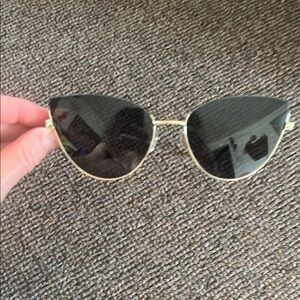 Missoni Gold and Black Aviator Glasses with Metal Frames